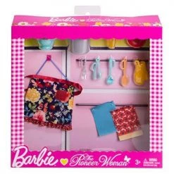 Toy Choo Choo Barbie As Pioneer Woman Ree Drummond Pasta Kitchen Cooking Accessory Set Mattel