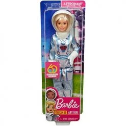 Toy Choo Choo Barbie Astronaut Doll, Blonde Wearing Space Suit And Helmet Mattel