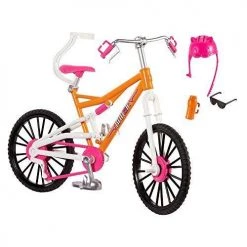 Toy Choo Choo Barbie Camping Fun Bicycle Bike Set Mattel