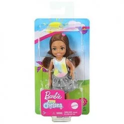 Toy Choo Choo Mattel Barbie Club Chelsea Doll (6-inch Brunette) Wearing Unicorn-Themed Graphic And Star Skirt, For 3 To 7 Year Olds