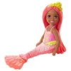 Toy Choo Choo Mattel Barbie Dreamtopia Chelsea Mermaid Doll, 6.5-inch With Coral-Colored Hair And Tail