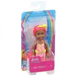 Toy Choo Choo Mattel Barbie Dreamtopia Chelsea Mermaid Doll, 6.5-inch With Coral-Colored Hair And Tail
