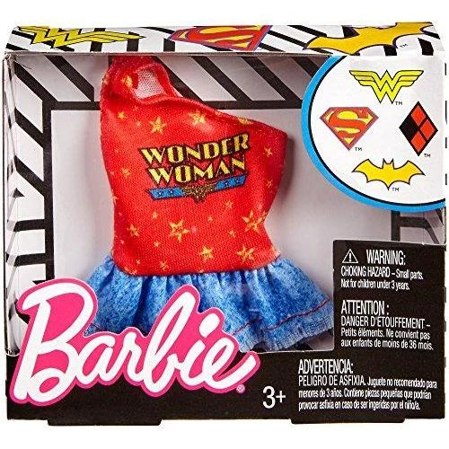 Toy Choo Choo Barbie Fashion DC Comics, Red 3 Toy Choo Choo Barbie Fashion DC Comics, Red