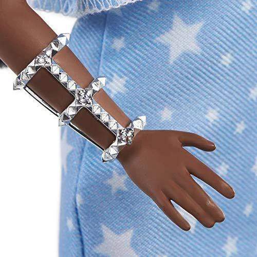 Toy Choo Choo Barbie Fashionistas Doll With 2 Twisted Braids & Prosthetic Leg Wearing Star-Print Dress, White Shoes & Arm Bracelet, Toy For Kids 3 To 8 Years Old 5 Toy Choo Choo Barbie Fashionistas Doll With 2 Twisted Braids & Prosthetic Leg Wearing Star-Print Dress, White Shoes & Arm Bracelet, Toy For Kids 3 To 8 Years Old