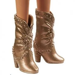 Toy Choo Choo Mattel Barbie Fashionistas Doll With Long Red Hair Wearing Tie-Dye Fringe Dress, Golden Boots & Earrings, Toy For Kids 3 To 8 Years Old