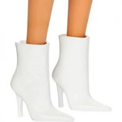 Toy Choo Choo Mattel Barbie Fashionistas Doll With No-Hair Look Wearing Pink Floral Dress, White Booties & Earrings, Toy For Kids 3 To 8 Years Old, Multi