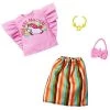 Toy Choo Choo Barbie Minions: The Rise Of Gru Minions Outfit Doll, Unicorn Top, Striped Skirt, Necklace And Purse, Gift For 3 To 8 Year Olds