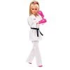 Toy Choo Choo Mattel Barbie Olympic Games Tokyo 2020 Karate Doll With Karate Uniform, Tokyo 2020 Jacket, Medal, Helmet, Sparring Gloves And Sandals For Ages 3 And Up