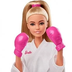 Toy Choo Choo Mattel Barbie Olympic Games Tokyo 2020 Karate Doll With Karate Uniform, Tokyo 2020 Jacket, Medal, Helmet, Sparring Gloves And Sandals For Ages 3 And Up