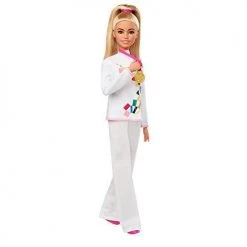 Toy Choo Choo Mattel Barbie Olympic Games Tokyo 2020 Karate Doll With Karate Uniform, Tokyo 2020 Jacket, Medal, Helmet, Sparring Gloves And Sandals For Ages 3 And Up