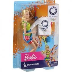 Toy Choo Choo Mattel Barbie Olympic Games Tokyo 2020 Sport Climber Doll With Uniform, Tokyo 2020 Jacket, Medal, Harness, Weight And Climbing Clips For Ages 3 And Up 9 Toy Choo Choo Mattel Barbie Olympic Games Tokyo 2020 Sport Climber Doll With Uniform, Tokyo 2020 Jacket, Medal, Harness, Weight And Climbing Clips For Ages 3 And Up