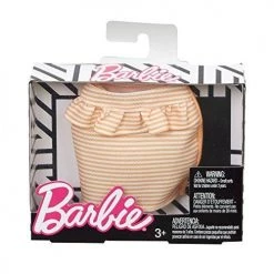 Toy Choo Choo Barbie Peach And White Striped Peplum Skirt Fashion Pack Mattel