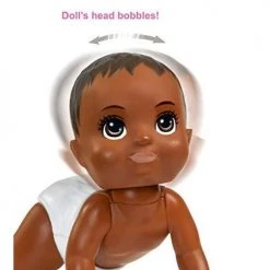 Toy Choo Choo Barbie Skipper Babysitters Inc. Crawling And Playtime Playset With Baby Doll With Bobbling Head And Bottom, Floor Gym, Blanket And 6 Toy Accessories 8 Toy Choo Choo Barbie Skipper Babysitters Inc. Crawling And Playtime Playset With Baby Doll With Bobbling Head And Bottom, Floor Gym, Blanket And 6 Toy Accessories