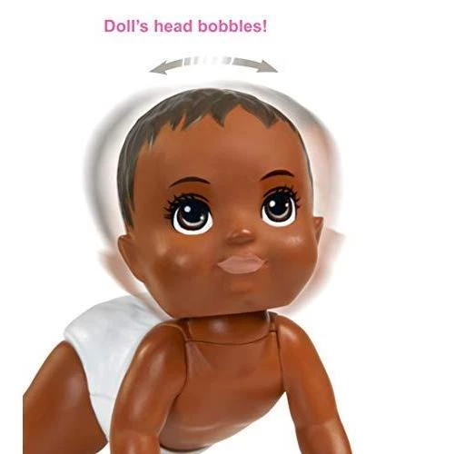 Toy Choo Choo Barbie Skipper Babysitters Inc. Crawling And Playtime Playset With Baby Doll With Bobbling Head And Bottom, Floor Gym, Blanket And 6 Toy Accessories 3 Toy Choo Choo Barbie Skipper Babysitters Inc. Crawling And Playtime Playset With Baby Doll With Bobbling Head And Bottom, Floor Gym, Blanket And 6 Toy Accessories