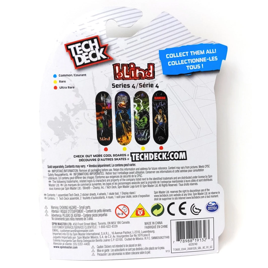 Tech Deck Blind Skateboards Series 4 Lizard Head Grim Reaper Ultra Rare Fingerboard 2 Tech Deck Blind Skateboards Series 4 Lizard Head Grim Reaper Ultra Rare Fingerboard