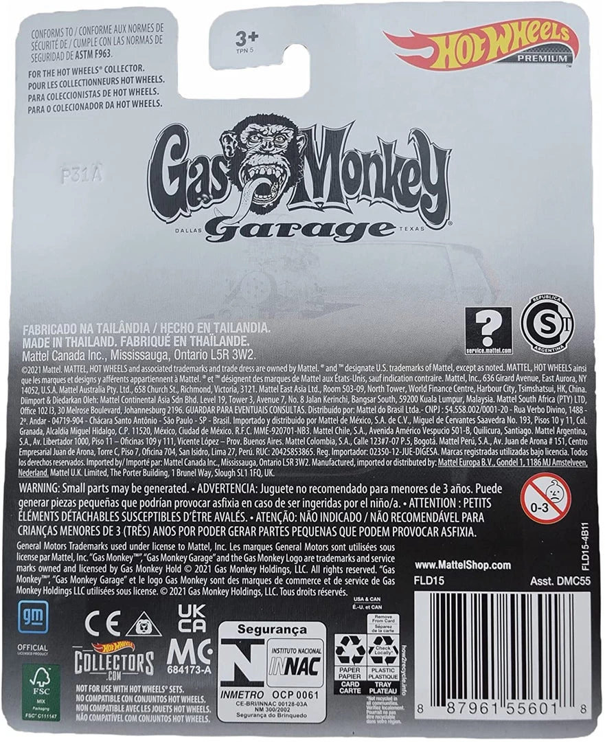 Mattel Hot Wheels Premium '68 Corvette Gas Monkey Garage 1:64 Scale 4 Mattel Hot Wheels Premium '68 Corvette Gas Monkey Garage 1:64 Scale