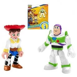 Toy Choo Choo Buzz Lightyear & Jessie Toy Story Imaginext Figures 2.5" Fisher-Price