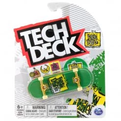 Tech Deck New Deal Skateboards 30th Anniversary Green Complete Fingerboard With Gold Trucks