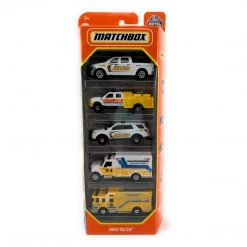 Mattel Matchbox MBX Recue 5 Pack Boone County Sheriff Fire And Rescue