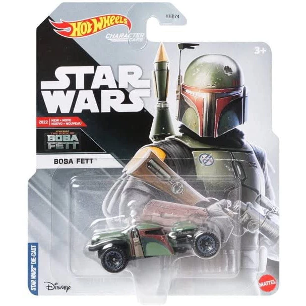 Hot Wheels Star Wars Character Cars Boba Fett 1:64 Scale Die-Cast Vehicle 1 Hot Wheels Star Wars Character Cars Boba Fett 1:64 Scale Die-Cast Vehicle
