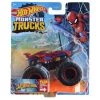 Hot Wheels Monster Trucks Marvel Spider-Man 5/75 With Connect And Crash Car