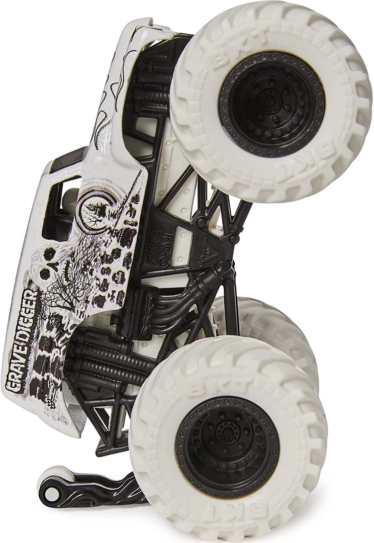 Monster Jam Grave Digger With Wheelie Bar Max Contrast 1:64 Scale Truck Series 20 3 Monster Jam Grave Digger With Wheelie Bar Max Contrast 1:64 Scale Truck Series 20