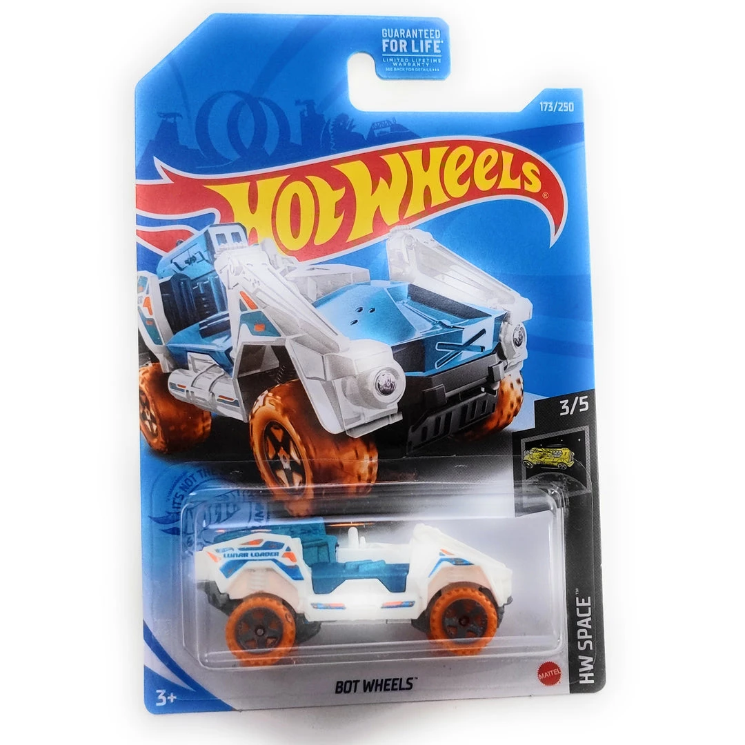 Hot Wheels Bot Wheels, HW Space 3/5 White 1:64 Scale Vehicle 1 Hot Wheels Bot Wheels, HW Space 3/5 White 1:64 Scale Vehicle