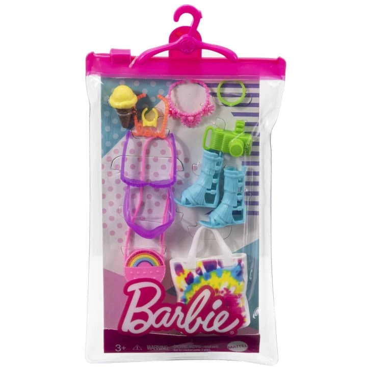 Barbie Doll Accessories Neon Festival Pack Shoes Bags Sunglasses Necklaces Bracelets Camera Mask 2 Barbie Doll Accessories Neon Festival Pack Shoes Bags Sunglasses Necklaces Bracelets Camera Mask