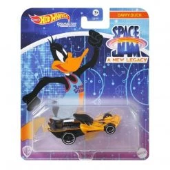 Hot Wheels Character Cars Space Jam Daffy Duck 1:64 Scale Vehicle