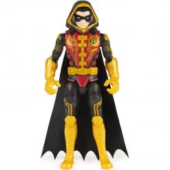 DC Comics DC Batman Bat-Tech Gold Hooded Robin 4-inch Action Figure With 3 Surprise Accessories