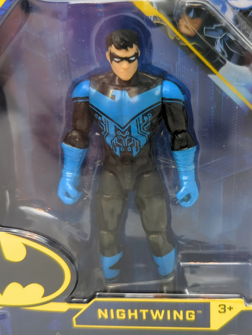 DC Comics Bat-Tech Nightwing 4-inch Action Figure With 3 Mystery Accessories 2 DC Comics Bat-Tech Nightwing 4-inch Action Figure With 3 Mystery Accessories