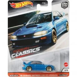 Hot Wheels Premium Car Culture'98 Subaru Impreza 22B STI-Version Modern Classics 2/5 Blue 1:64 Scale