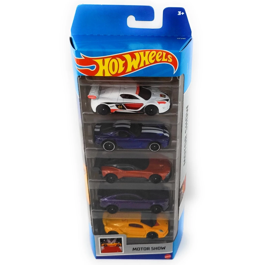 Hot Wheels 5 Pack Motor Show Renault Dodge Aston Martin Jaguar Lamborghini 1 Hot Wheels 5 Pack Motor Show Renault Dodge Aston Martin Jaguar Lamborghini