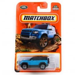 Matchbox 2020 Land Rover Defender 90, Adventures World Tour 69/100 Blue 1:64 Scale Vehicle Mattel