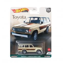 Hot Wheels Premium Toyota Landcruiser FJ60 Car Culture Series 1:64 Scale Tan Toy Vehicle