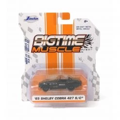Jada Bigtime Muscle 1:64 Scale Wave 22 '65 Shelby Cobra 427 S/C Black And Gold