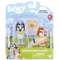 Queens Bingo & Bluey Figures And Accessories - Royalty Action Figures All Toys