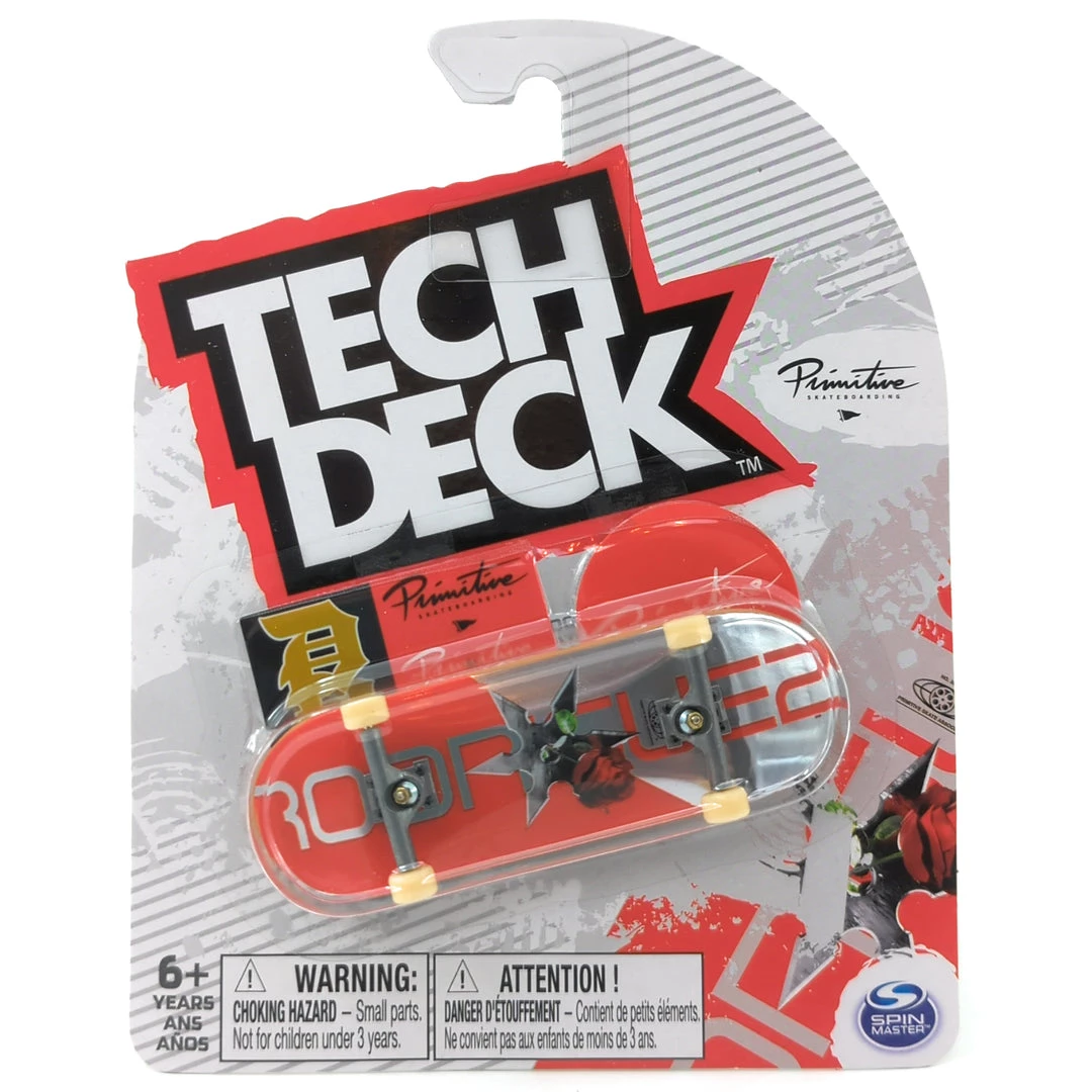 Tech Deck Primitive Skateboards Threat Paul Rodriguez Red And Silver Foil Complete Fingerboard Spin Master 1 Tech Deck Primitive Skateboards Threat Paul Rodriguez Red And Silver Foil Complete Fingerboard Spin Master