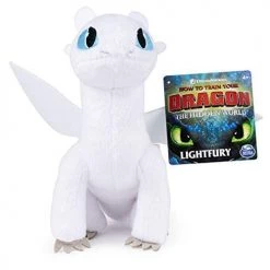 Toy Choo Choo How To Train Your Dragon Lightfury 8-inch Premium Plush Dragon, For Kids Aged 4 And Up