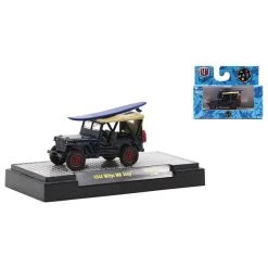 M2 Machines 1944 Willys MB Jeep R59 21-39 Maui & Sons Series Die-Cast Toy Vehicle