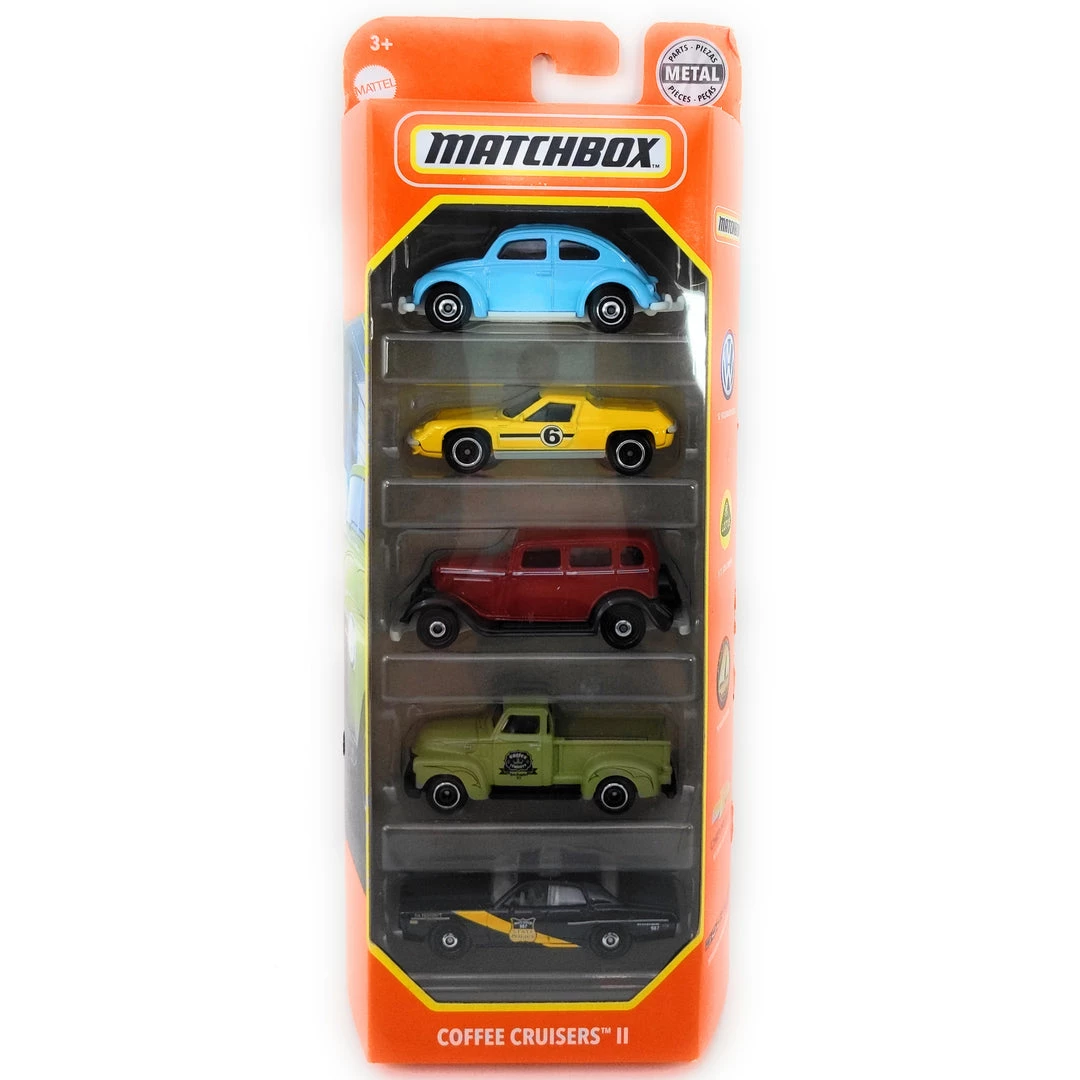 Matchbox Coffee Cruisers II 5 Pack Die-Cast Car Set 1 Matchbox Coffee Cruisers II 5 Pack Die-Cast Car Set