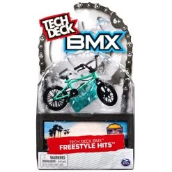 Spin Master Tech Deck BMX Freestyle Hits Wethepeople Turquoise Finger Bike - Billboard Sign Obstacle