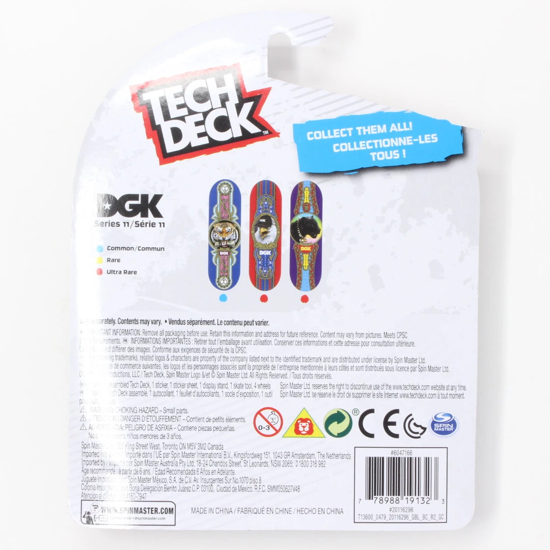 Tech Deck DGK Skateboards Series 11 Boo Johnson Royal Legion Tiger Complete Fingerboard Spin Master 2 Tech Deck DGK Skateboards Series 11 Boo Johnson Royal Legion Tiger Complete Fingerboard Spin Master
