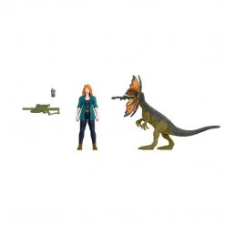 Jurassic World Dominion Claire & Dilophosaurus Dinosaur Action Figure 2 Pack