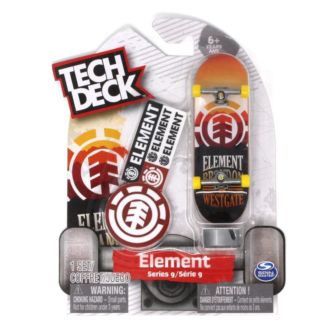 Element Skateboards Brandon Westgate Hues Fingerboard Tech Deck Series 9 Spin Master 1 Element Skateboards Brandon Westgate Hues Fingerboard Tech Deck Series 9 Spin Master