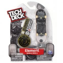 Element Skateboards Greyson Fletcher Skull White / Black Fingerboard Tech Deck Ultra Rare Series 9