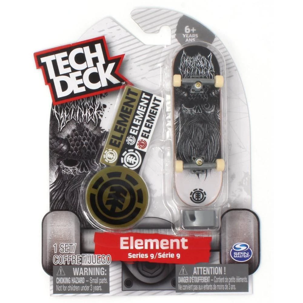 Element Skateboards Greyson Fletcher Skull White / Black Fingerboard Tech Deck Ultra Rare Series 9 1 Element Skateboards Greyson Fletcher Skull White / Black Fingerboard Tech Deck Ultra Rare Series 9