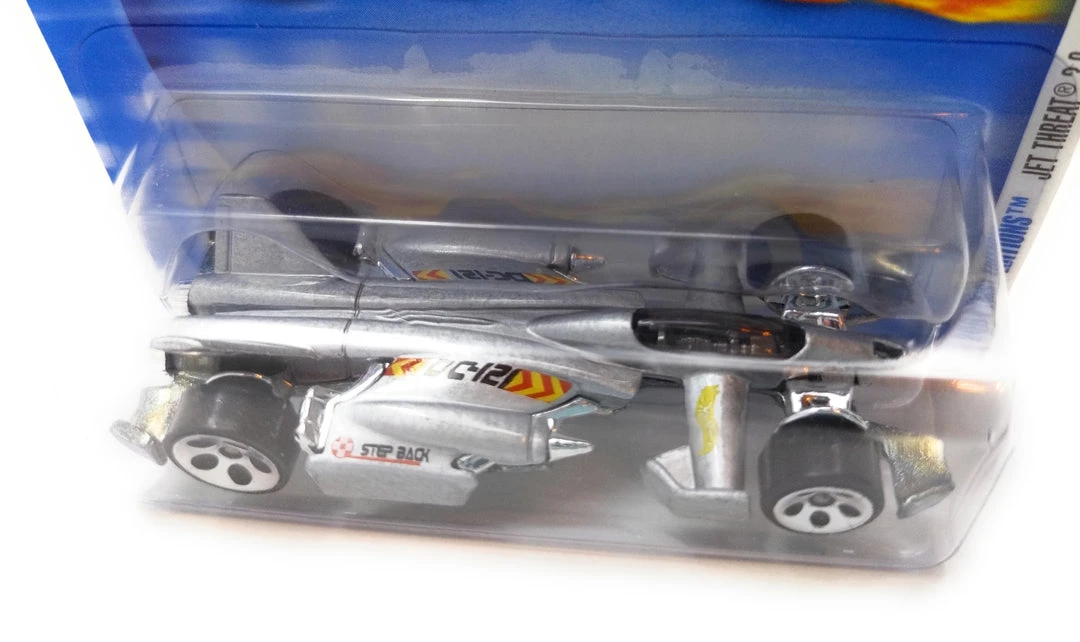 Hot Wheels 2001 First Editions Jet Threat 3.0 No. 22/36 Unpainted Base 2001 Collector No. 034 (Ships In Card Protector Case) Mattel 4 Hot Wheels 2001 First Editions Jet Threat 3.0 No. 22/36 Unpainted Base 2001 Collector No. 034 (Ships In Card Protector Case) Mattel