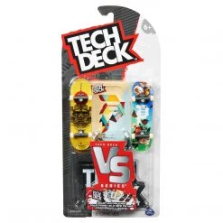 Spin Master Tech Deck VS Series Primitive Skateboards Rodriguez Samurai Warrior And Dirty P Creation Fingerboard 2-Pack, Obstacle And Challenge Card Set