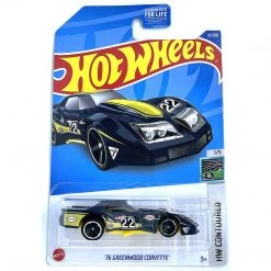 Hot Wheels '76 Greenwood Corvette HW Countoured Series Black 1:64 Scale Vehicle